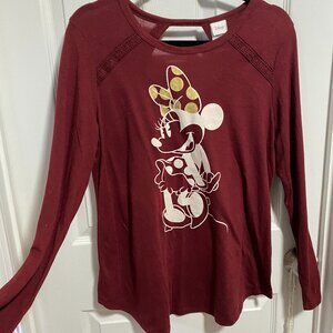 EUC Authentic Disney Minnie LS Jersey~XG